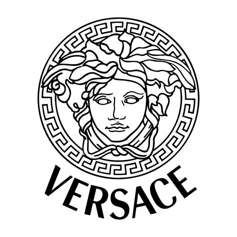 versace black medusa visor|Versace face logo.